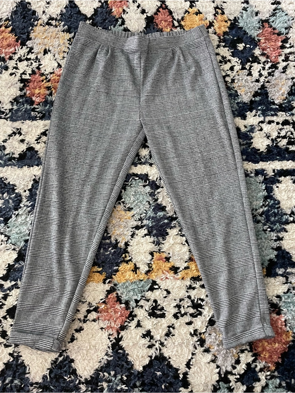 Gray Plaid Dress Pants